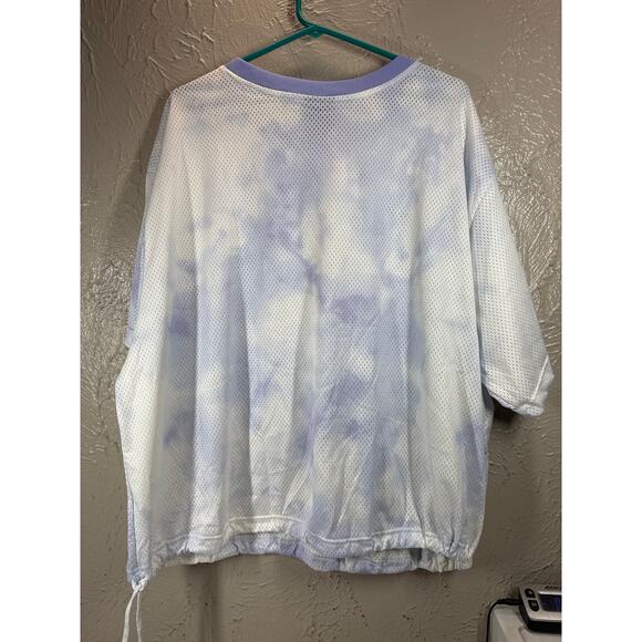 Nike Women's Crop Top Sportswear Icon Clash Mesh Shirt Lavender Size Plus 3X - Picture 2 of 4